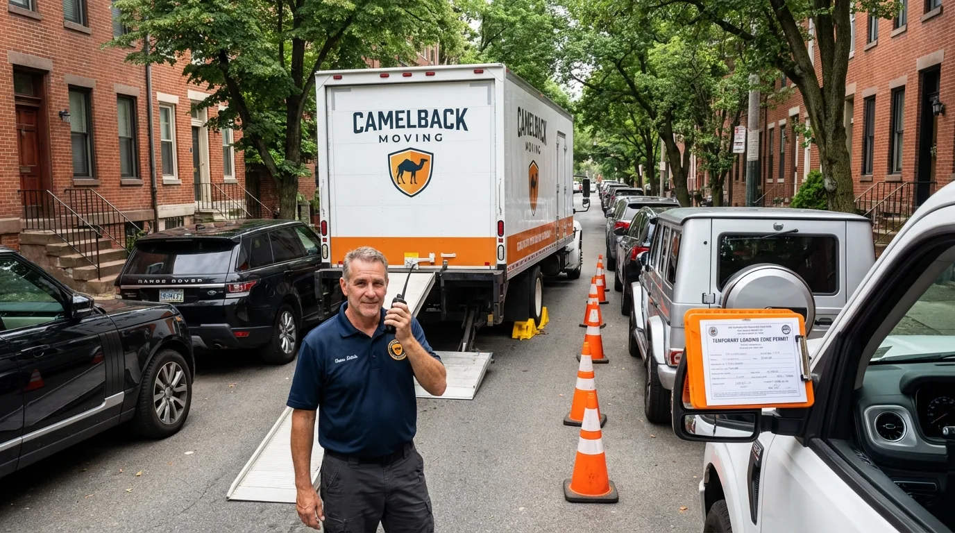 City street loading permit setup in Reinholds, PA