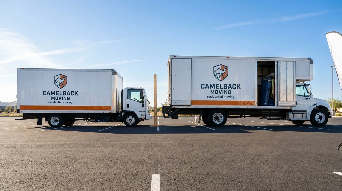 Moving truck size capacity guide in Reinholds